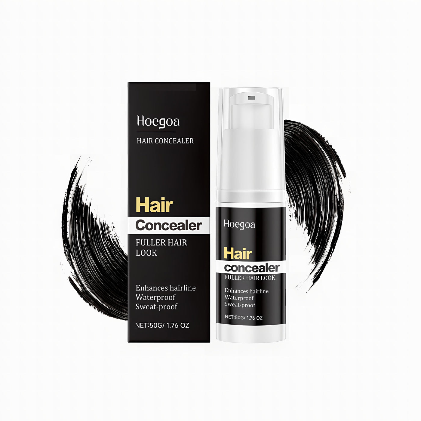 HairCover – Poudre capillaire pour cheveux noirs