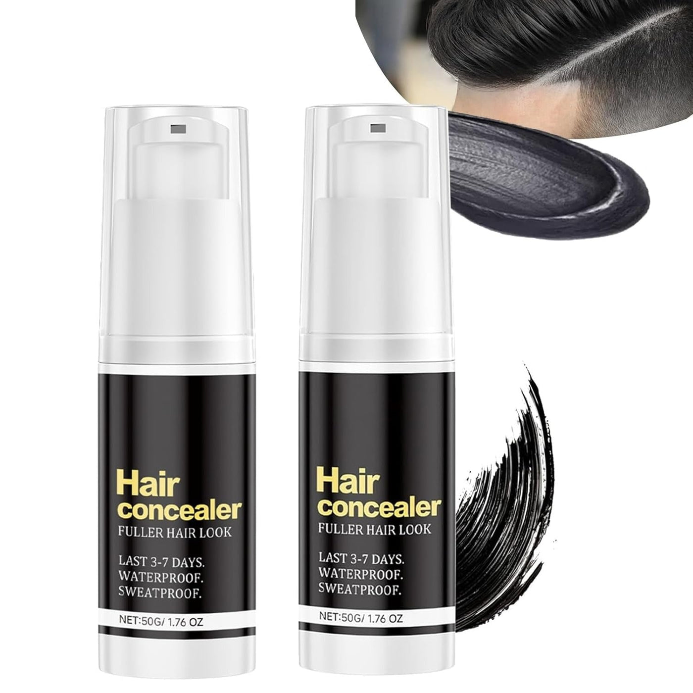 HairCover – Poudre capillaire pour cheveux noirs